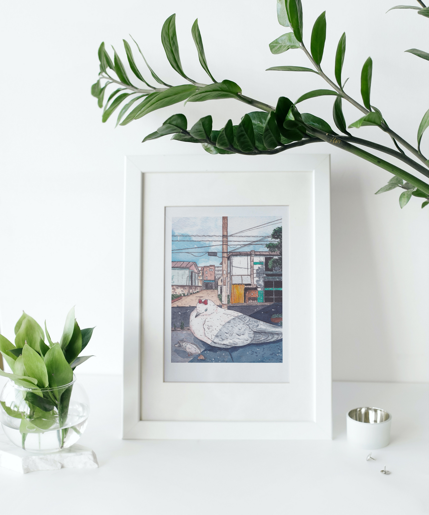 A5 Illustration Art Print 'Dove' *Previous Stock