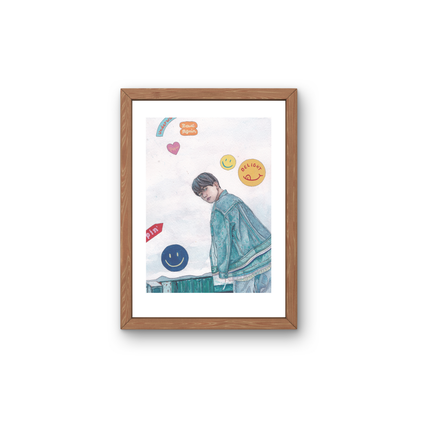 A5 Illustration Art Print 'KPOP Exo' (Byun Beakhyun, Xiumin) *Previous Stock