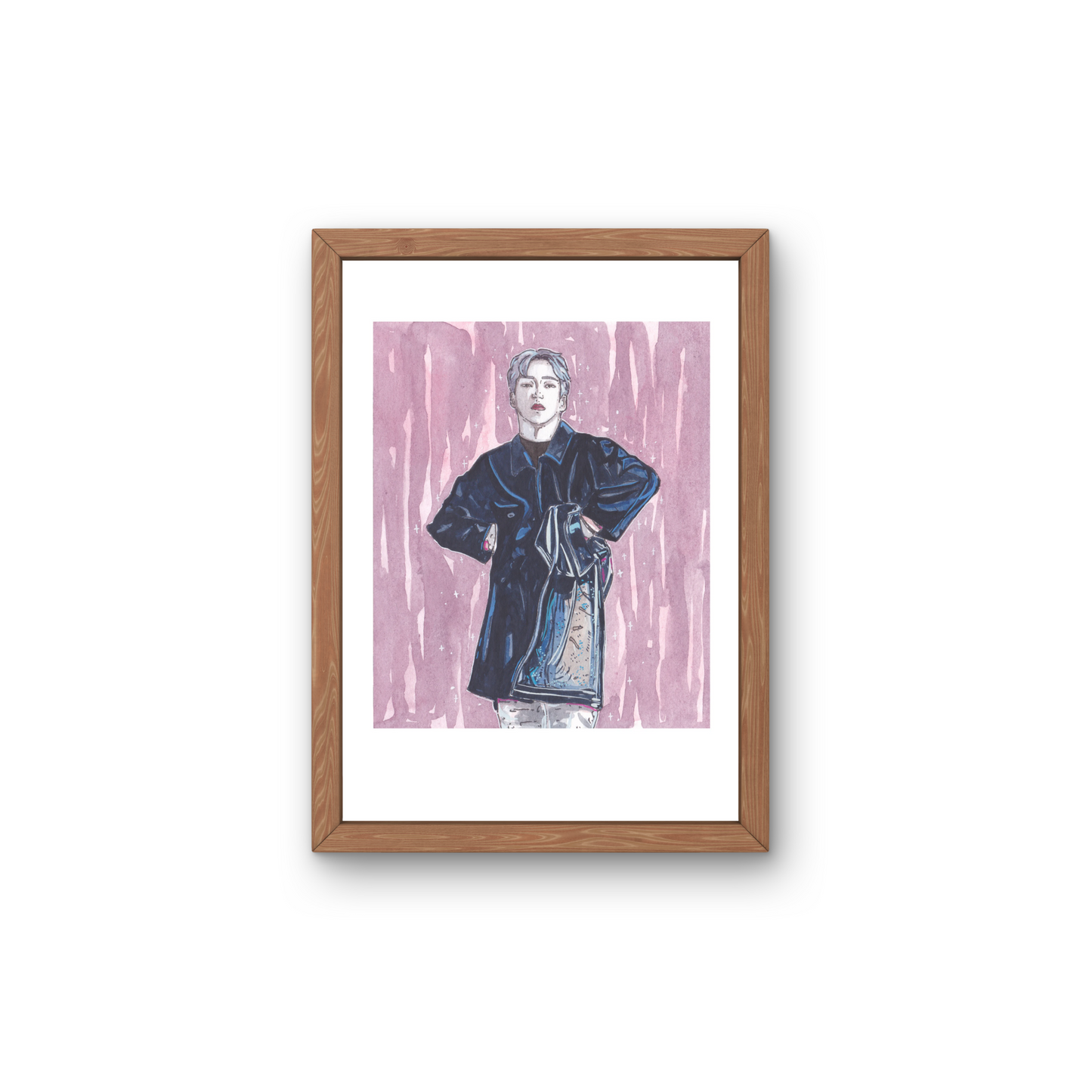 A5 Illustration Art Print 'KPOP Exo' (Byun Beakhyun, Xiumin) *Previous Stock
