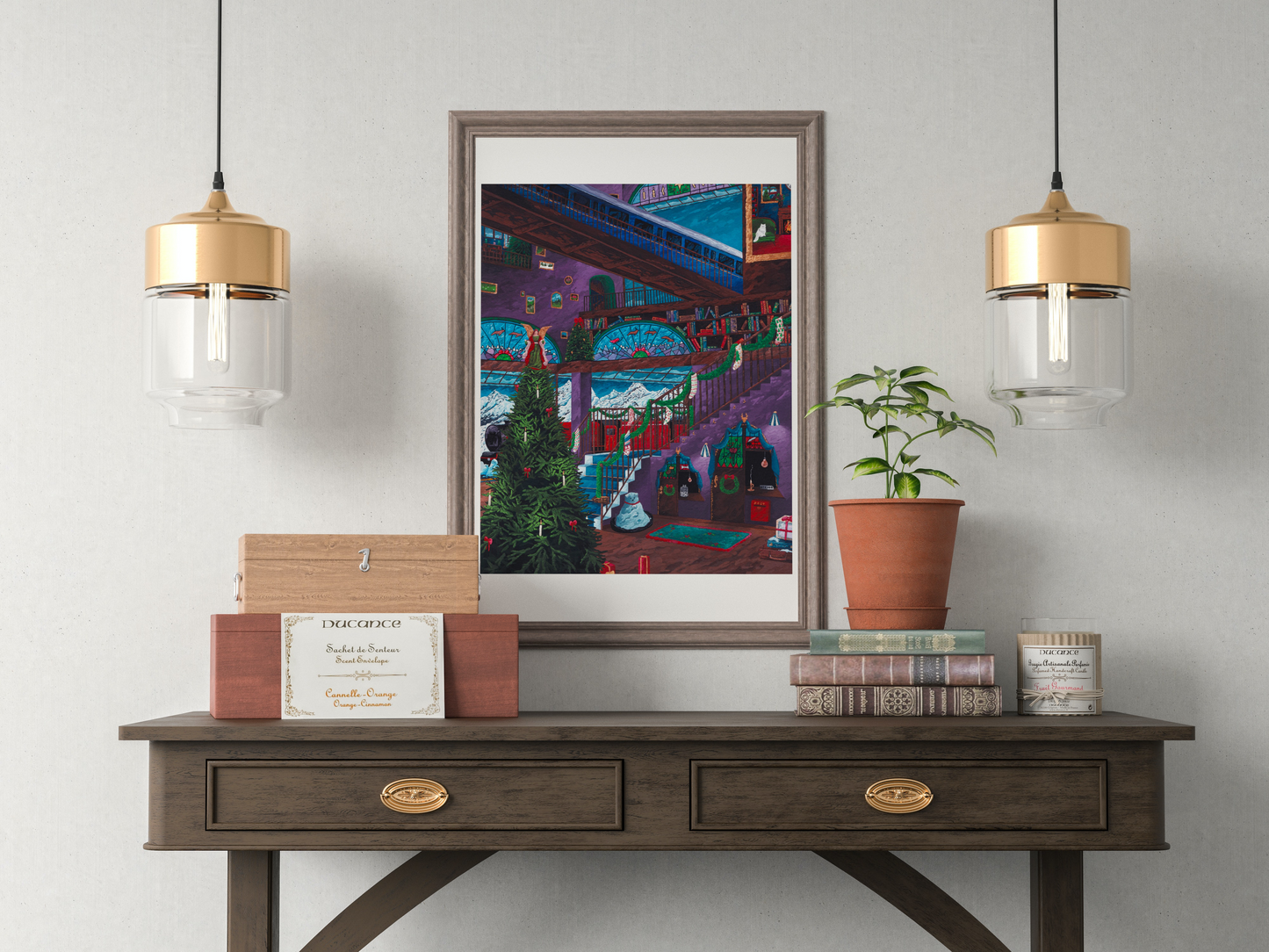 A4 Illustration Art Print 'Christmas Morning'