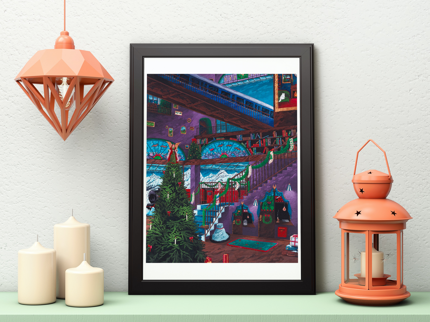 A4 Illustration Art Print 'Christmas Morning'