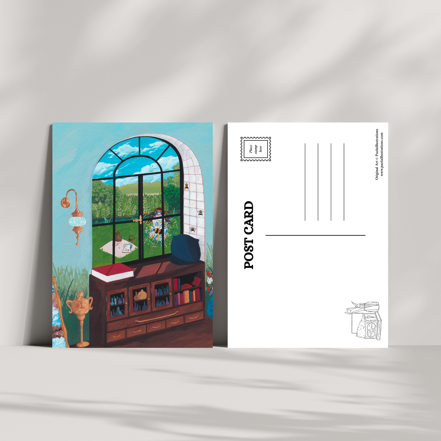 Medium Postcard 'Bee keeper'