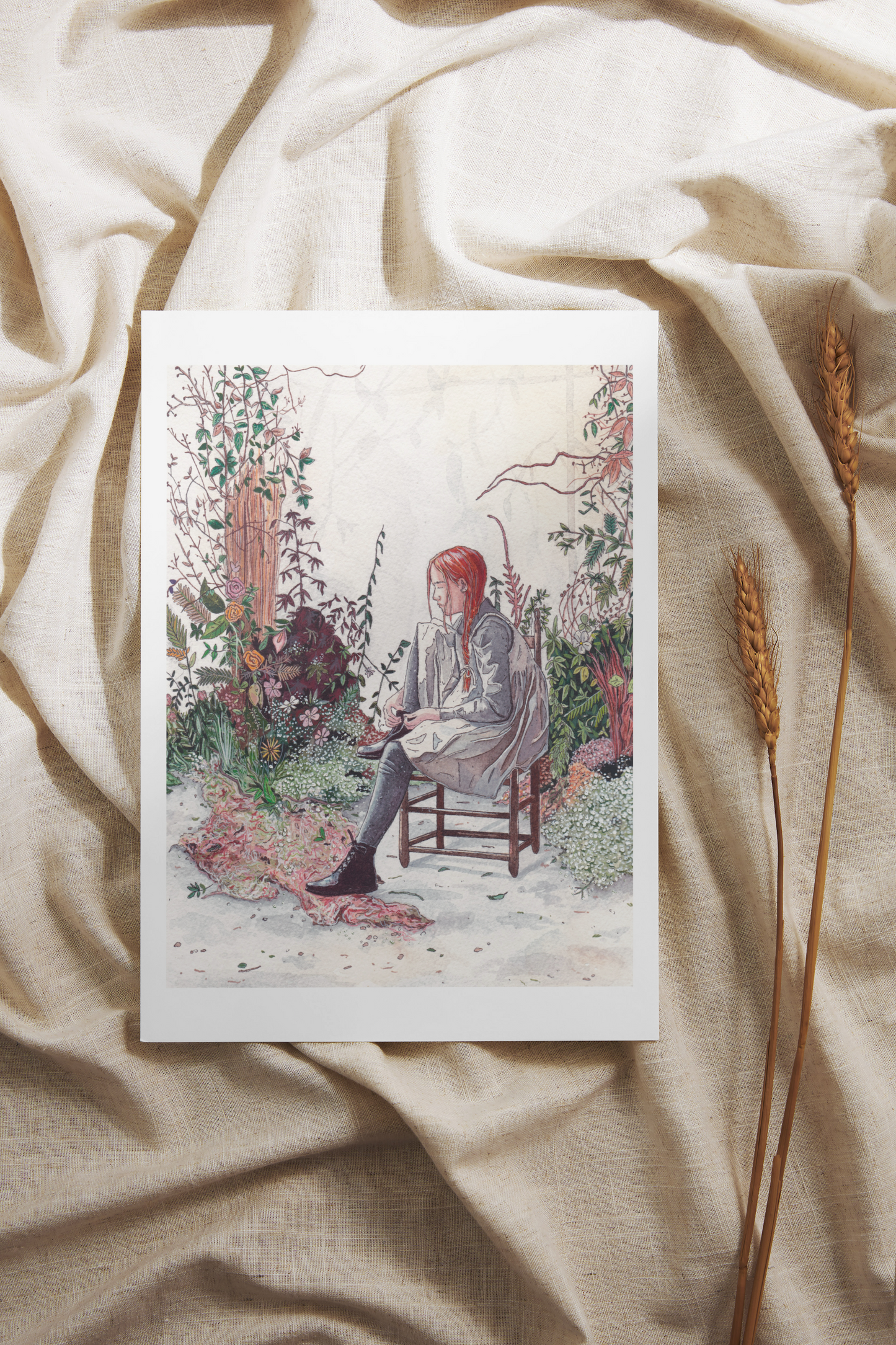 A5/A4 Illustration Art Print 'Anne With an E'