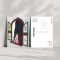 Medium Postcard 'He loves me, he loves me not'