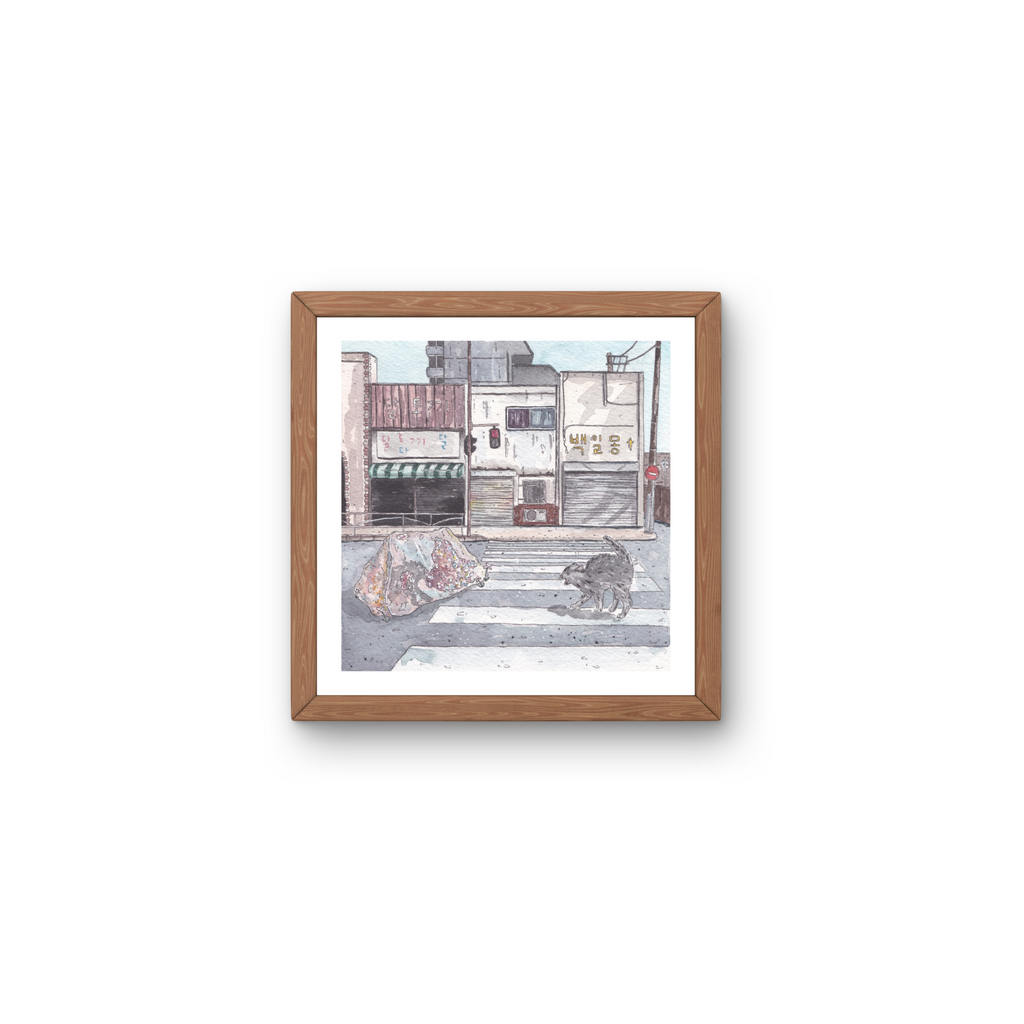 Square Illustration Art Print 'Amethyst' (Individually Priced)