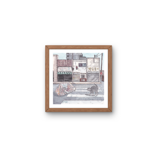 Square Illustration Art Print 'Amethyst' *Previous Stock