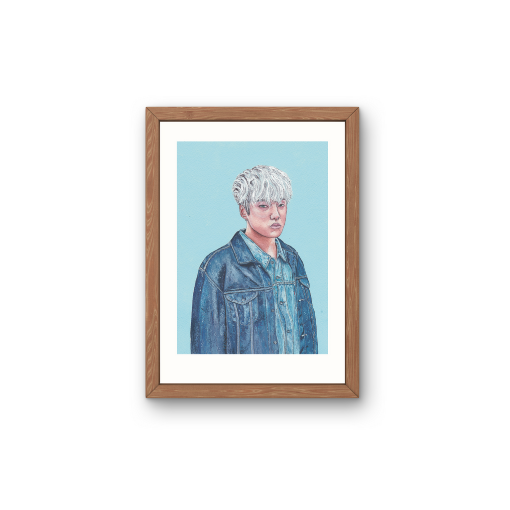 A5 Illustration Art Print 'KPOP Winner' (Mino, Kang Seungyoon) *Previous Stock