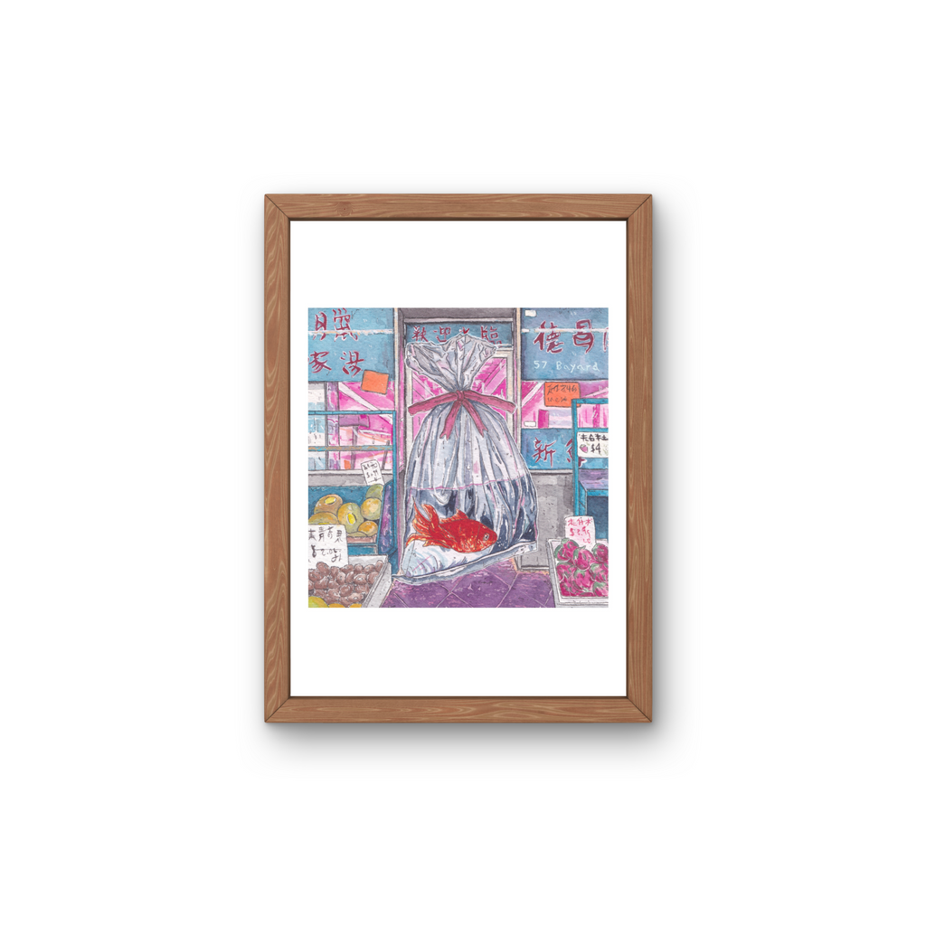 A5 Illustration Art Print 'Kingyo-Sukui' (Individually Priced)