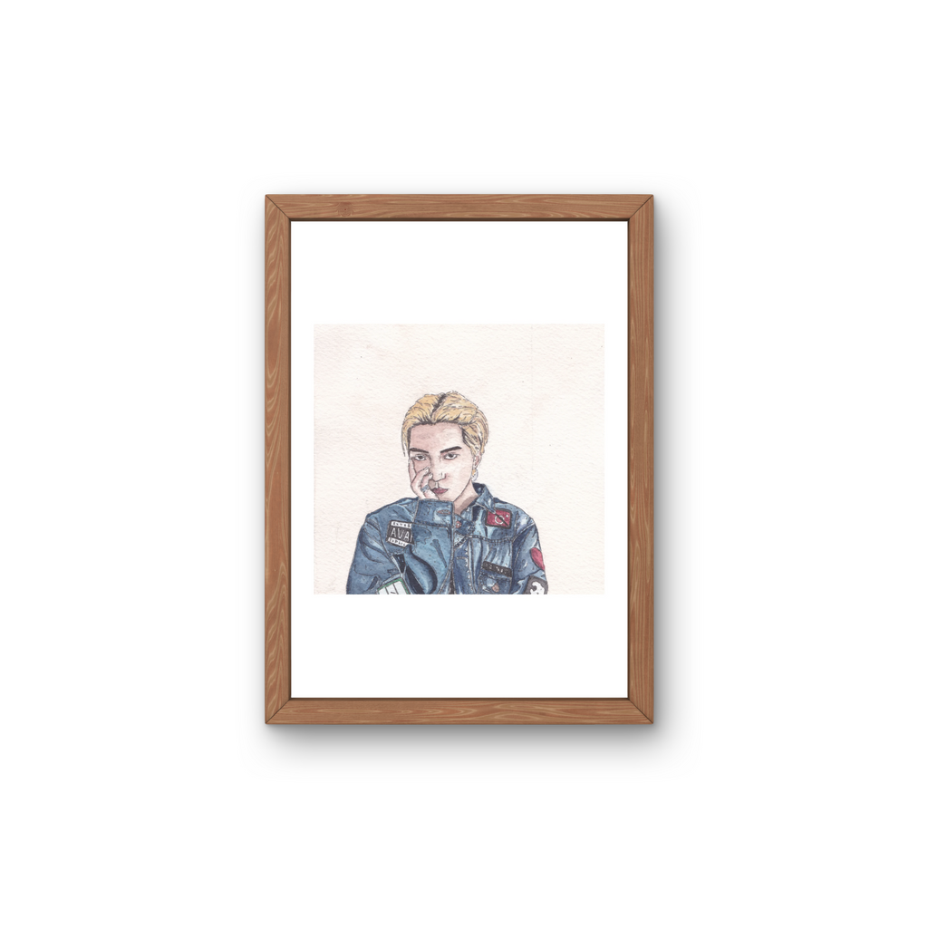 A5 Illustration Art Print 'KPOP Winner' (Mino, Kang Seungyoon) *Previous Stock