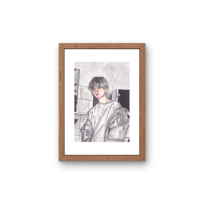 A5 Illustration Art Print 'KPOP Exo' (Byun Beakhyun, Xiumin) *Previous Stock
