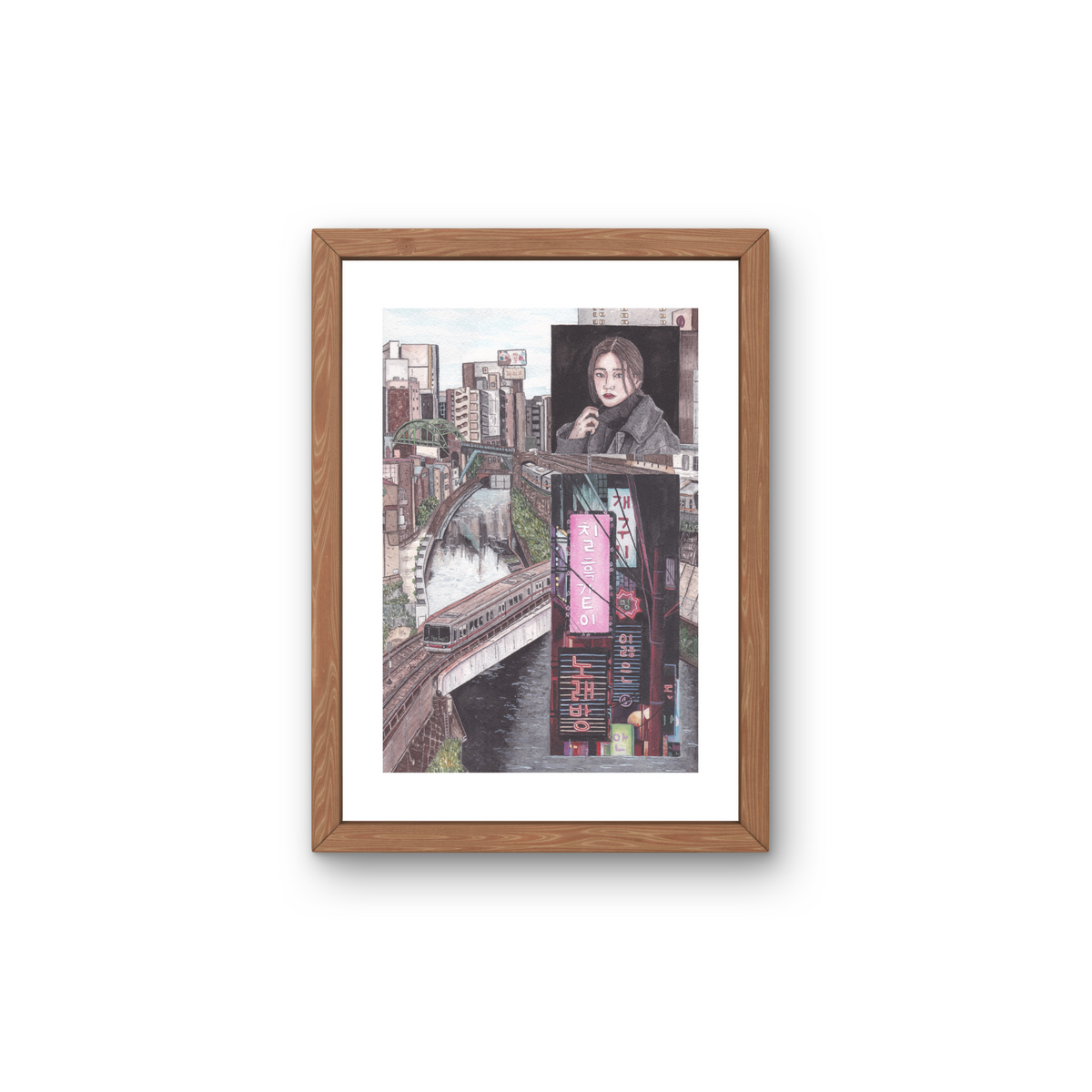 A5 Illustration Art Print 'Night & Day' (Individually Priced)
