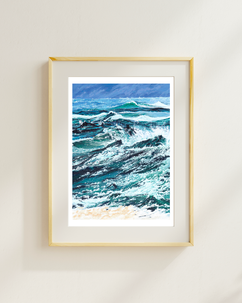 A4 Illustration Art Print 'Wave'