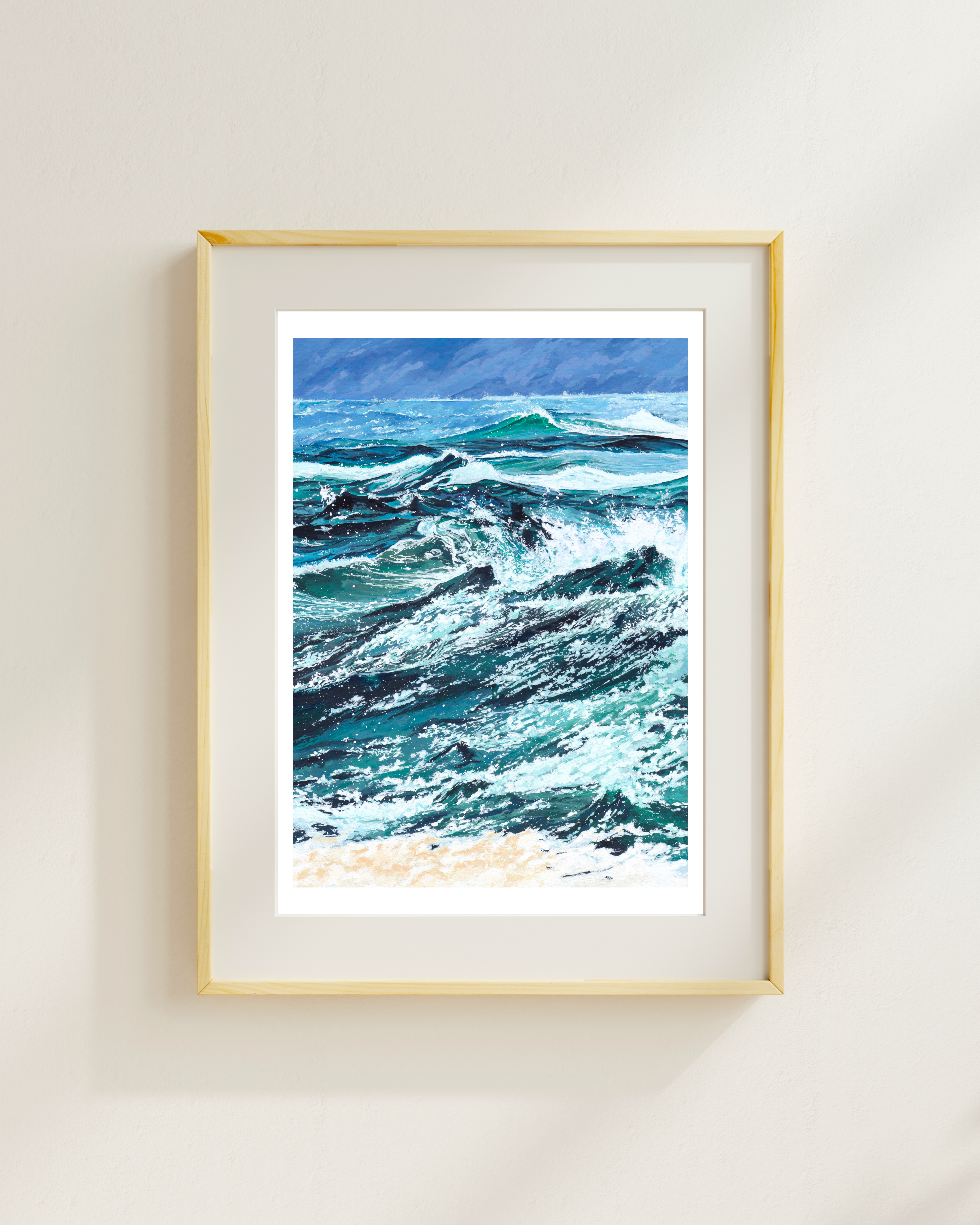 A4/A5 Illustration Art Print 'Wave'