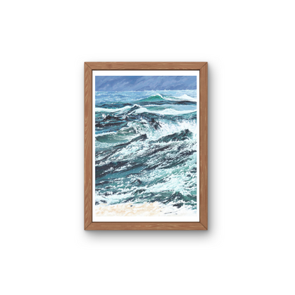 A5/A4 Illustration Art Print 'Wave'