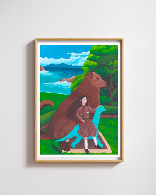 A4 Illustration Art Print 'Playground Protectors'