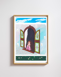 A4 Illustration Art Print 'He loves me, He loves me not'