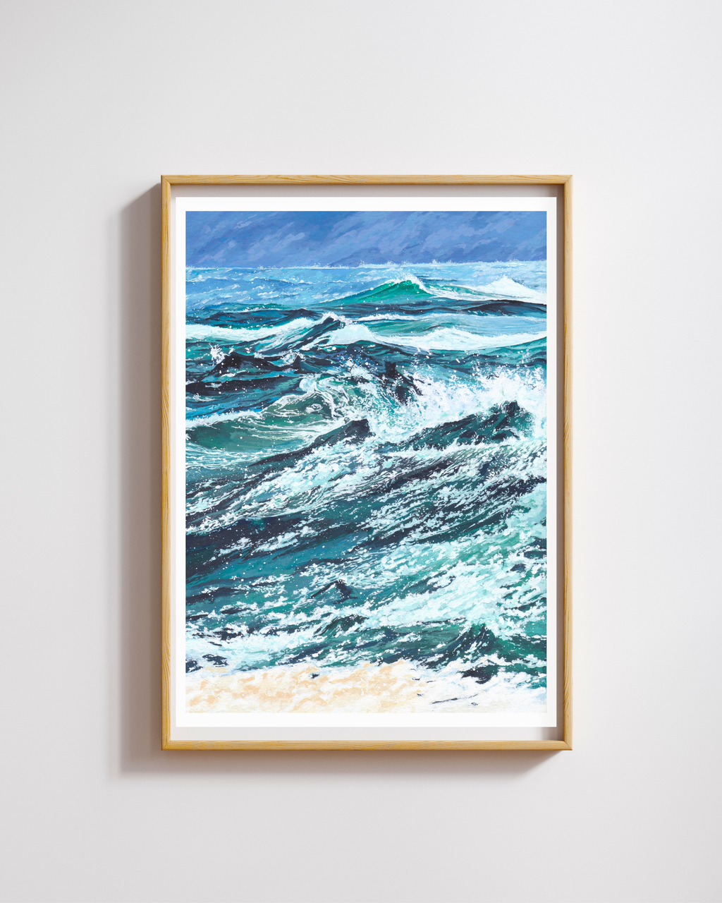 A4 Illustration Art Print 'Wave'