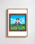 A4 Illustration Art Print 'Countryside Cloak'