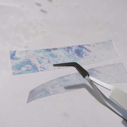 Transparent 'Wave' Washi Strips Sticker Sheet [Wave 002 Tr]