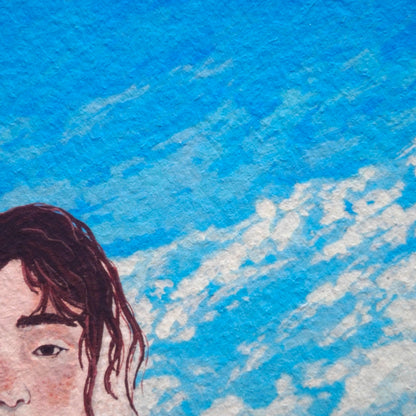 A5/A4 Illustration Art Print 'Countryside Cloak'