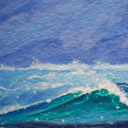 A5/A4 Illustration Art Print 'Wave'