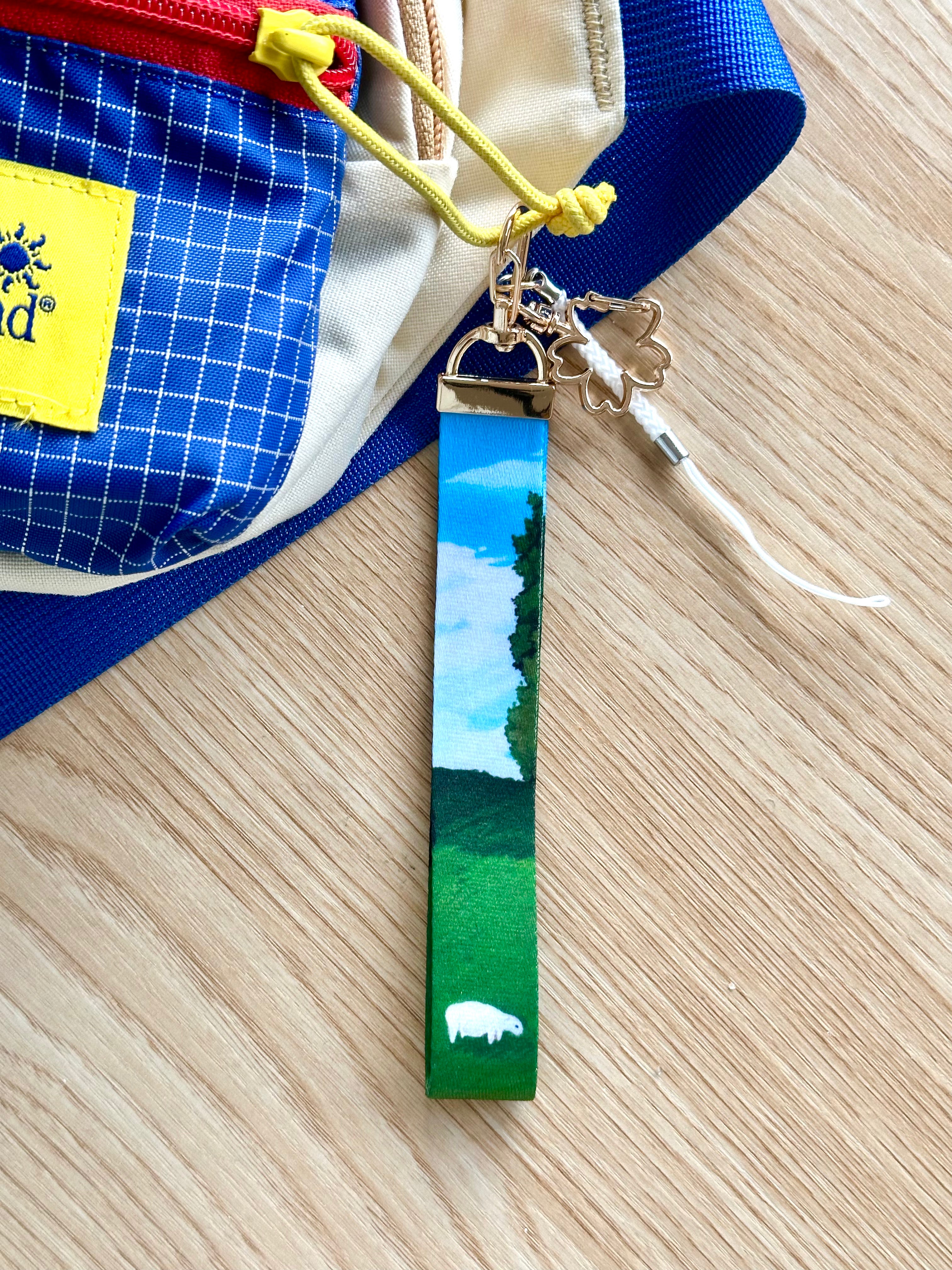 'Countryside View' Lanyard Keychain