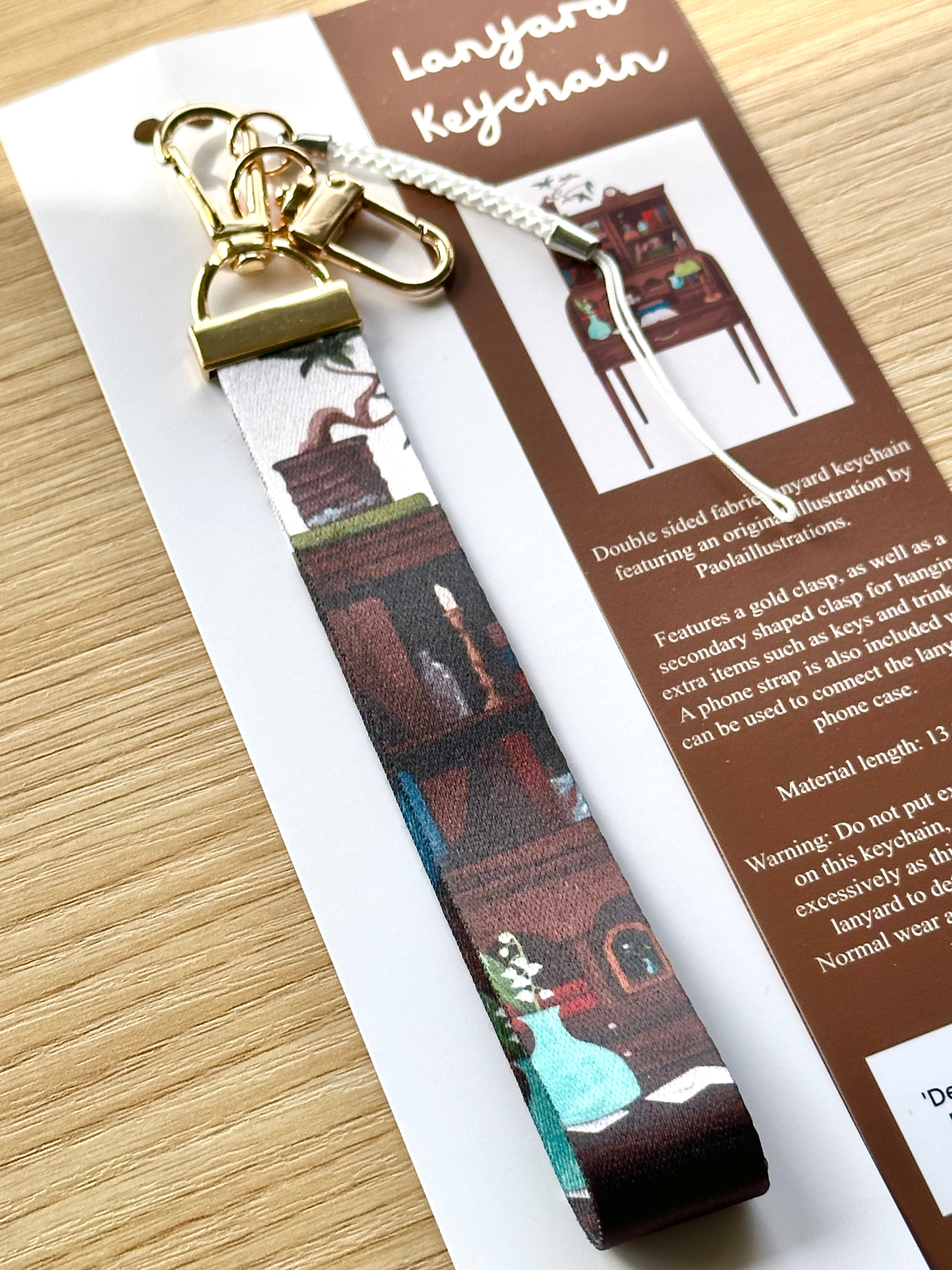 'Desk' Lanyard Keychain