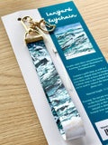 'Waves' Lanyard Keychain