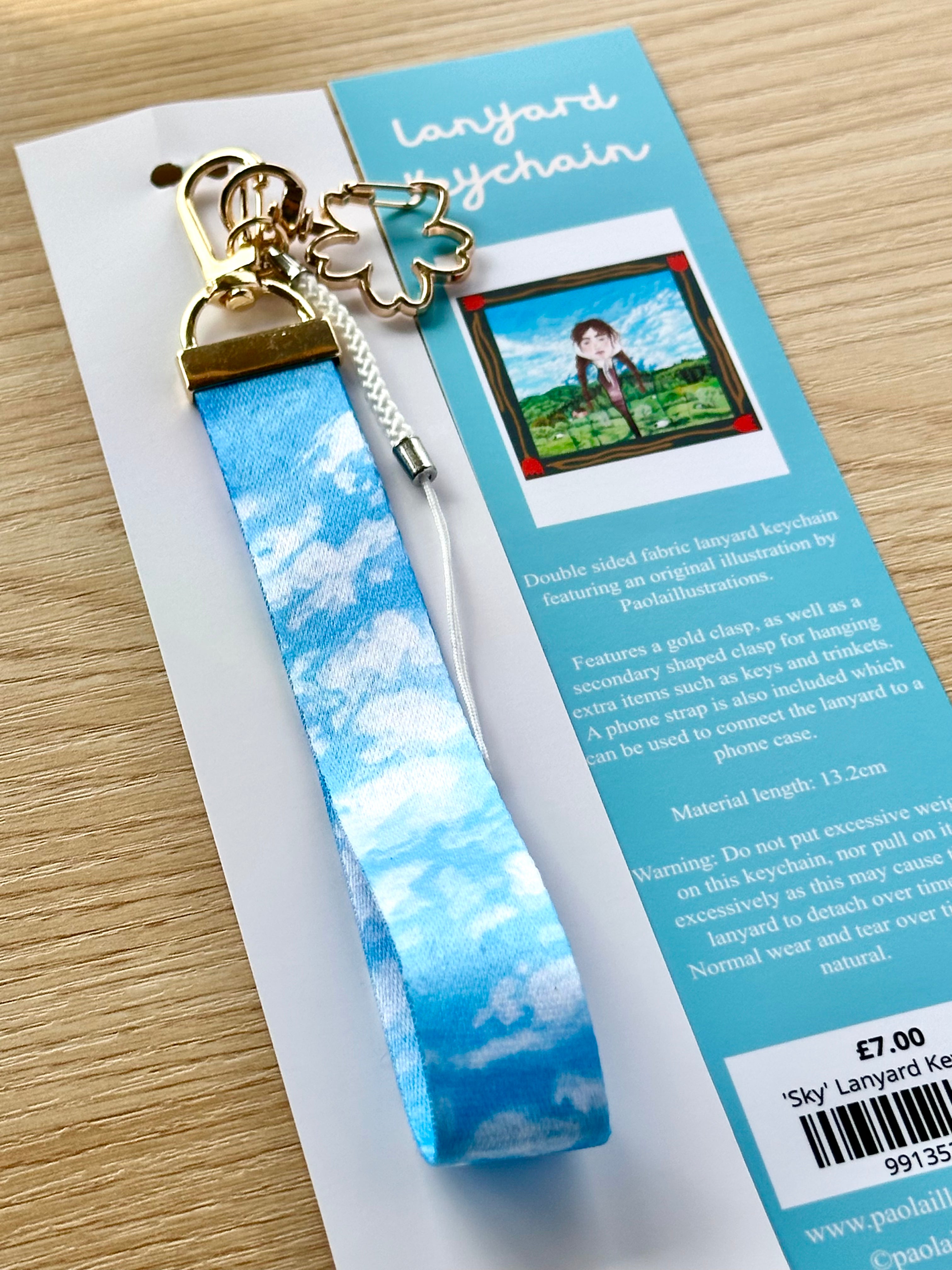 'Sky' Lanyard Keychain