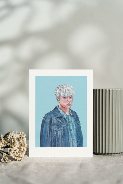 A5 Illustration Art Print 'KPOP Winner' (Mino, Kang Seungyoon) *Previous Stock