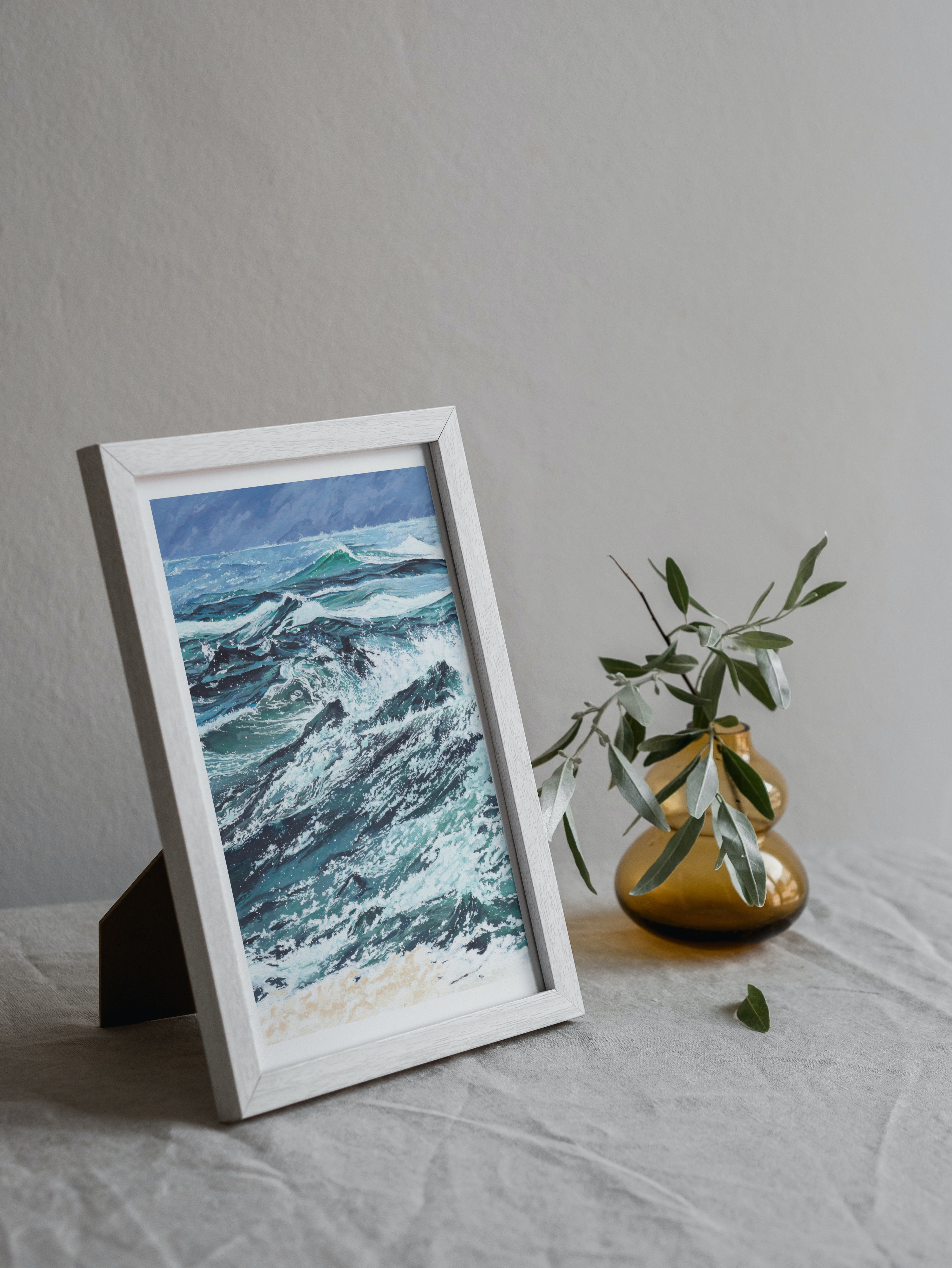 A4/A5 Illustration Art Print 'Wave'