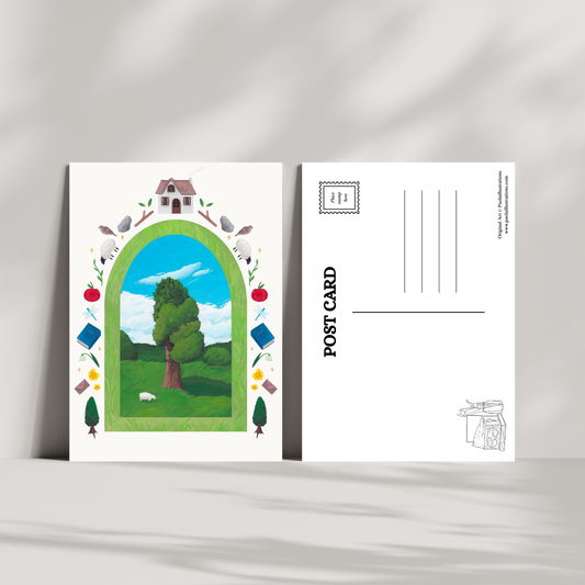 Medium Postcard 'Countryside View'