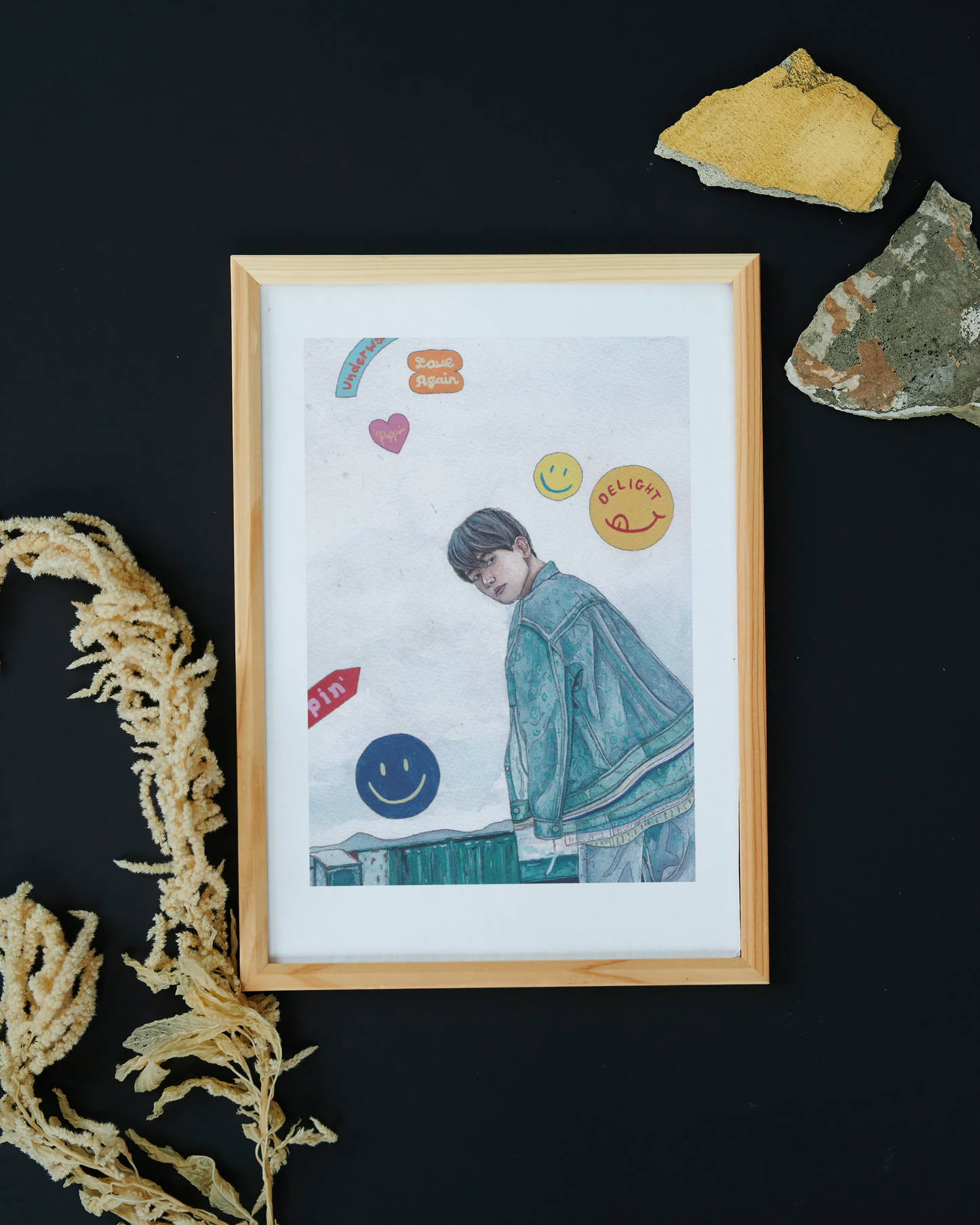 A5 Illustration Art Print 'KPOP Exo' (Byun Beakhyun, Xiumin) *Previous Stock