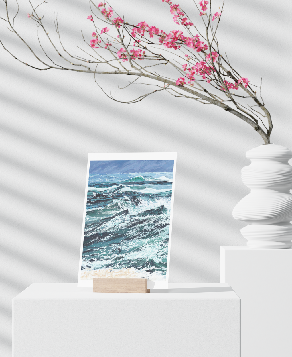 A4 Illustration Art Print 'Wave'