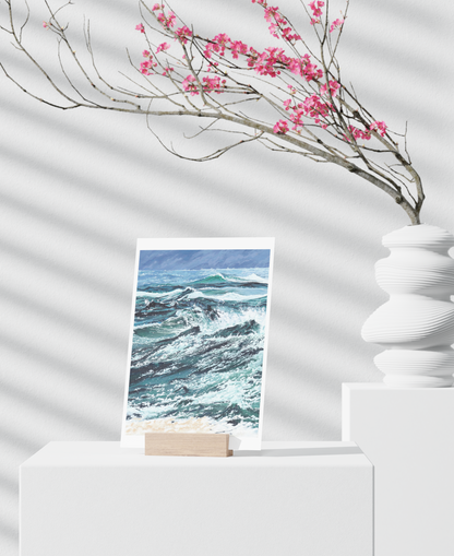 A5/A4 Illustration Art Print 'Wave'