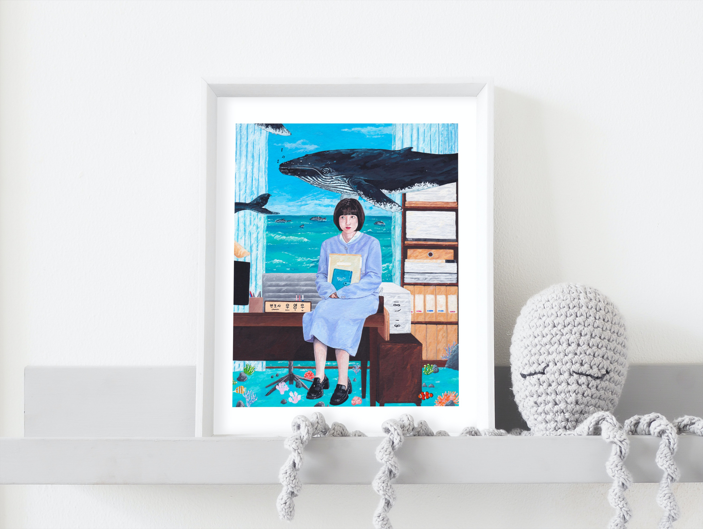 A5/A4 Illustration Art Print 'Woo Young Woo'